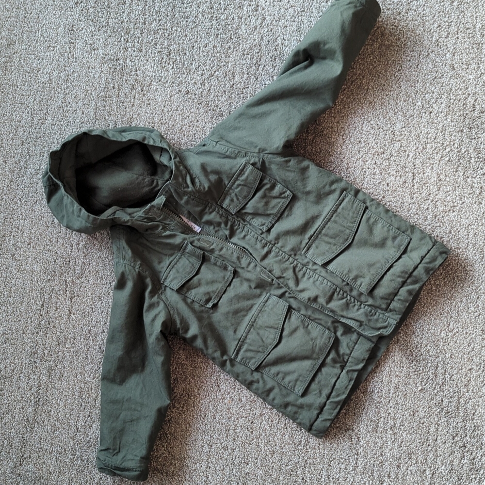 Old Navy Kids Green Hooded Jacket